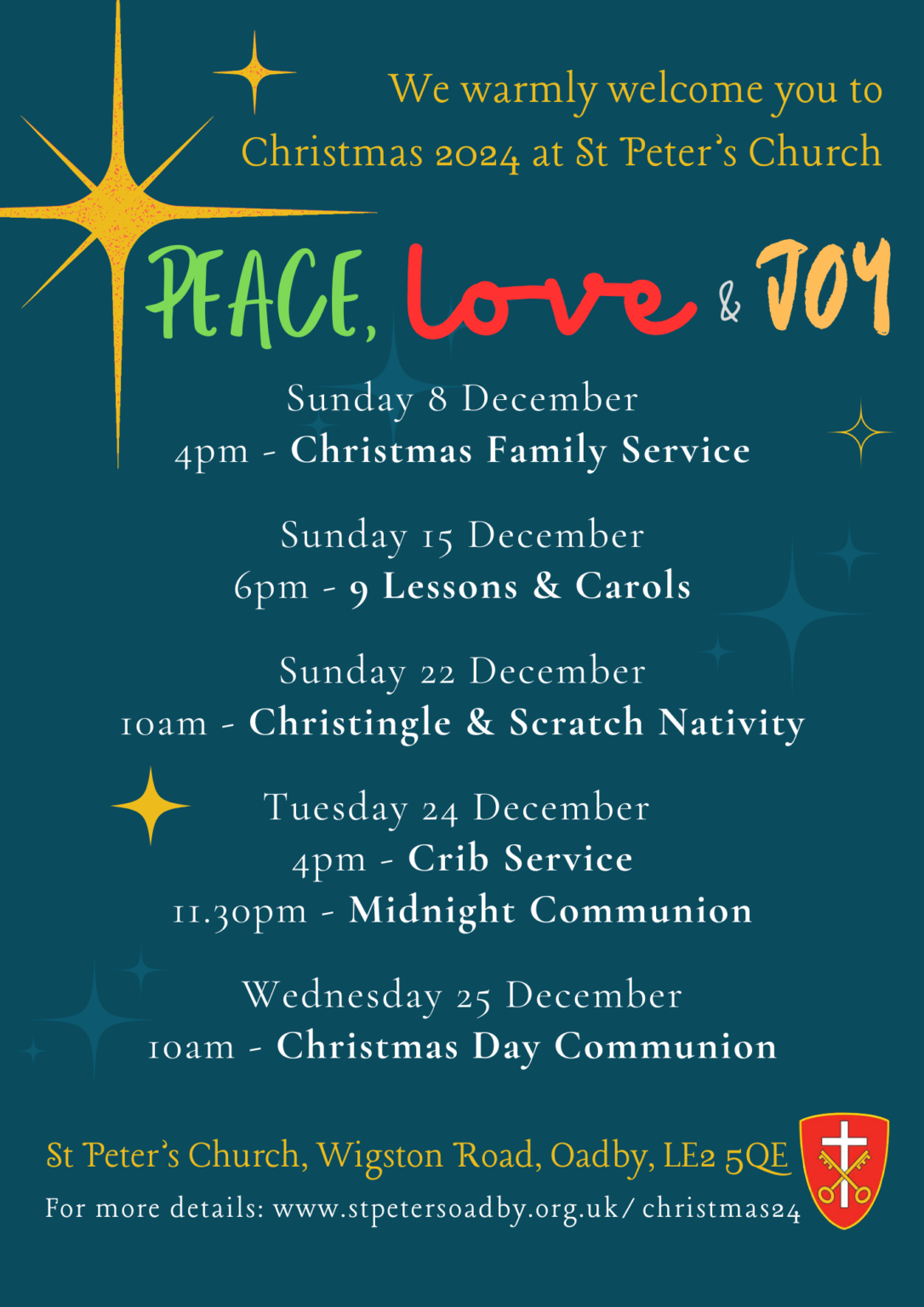 2024 St Peters Christmas Flyer Image