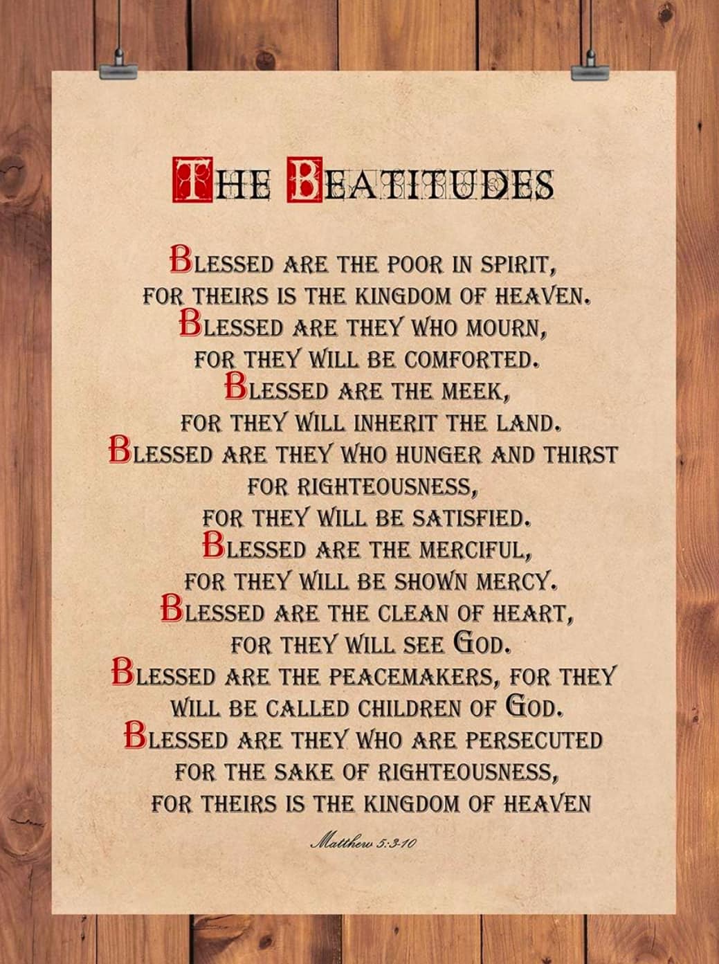 beatitudes